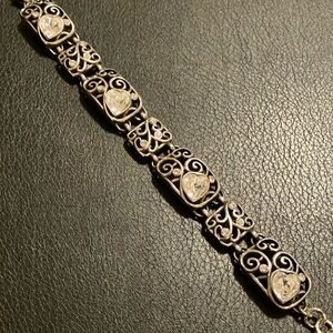 Brighton Silver Plates Heart Bracelet